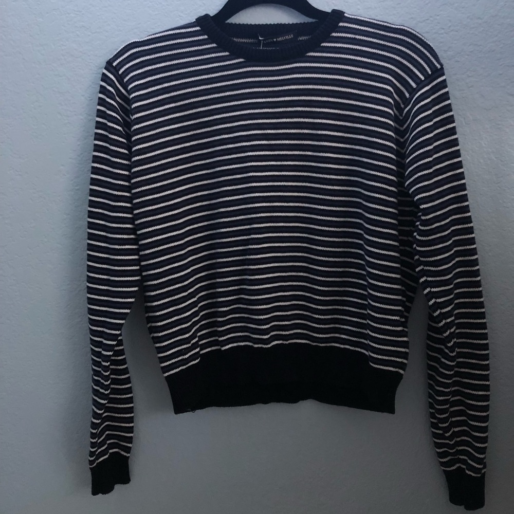 Brandy Melville Navy Striped Jessica Sweater